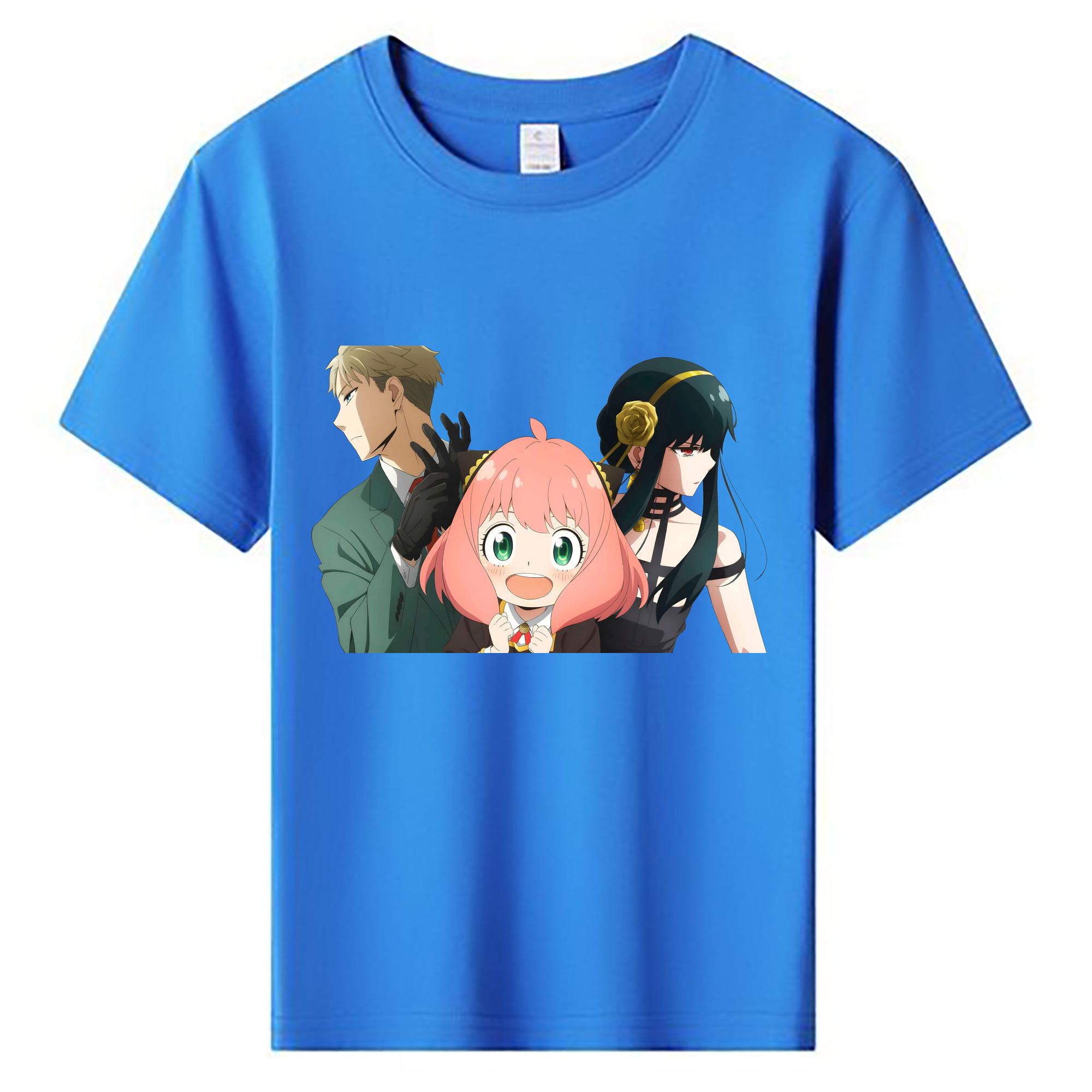 （画像用） SPY×FAMILY间谍家家酒 綿100％キッズTシャツ（フロントプリント）